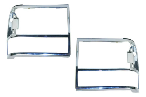 91-94 Ford Explorer Biseles Faros Delanteros Cromados 2